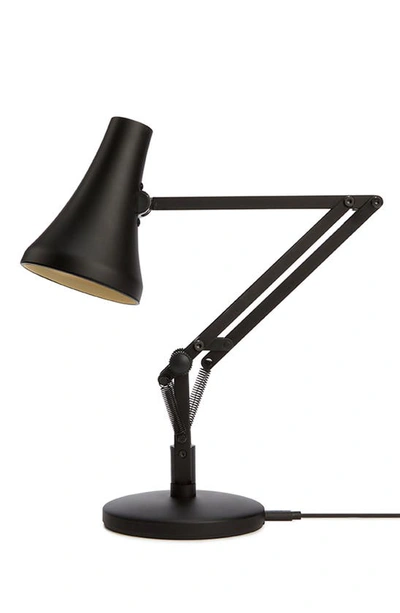 Shop Anglepoise Type 90 Mini Mini Usb Desk Lamp In Carbon Black And Black