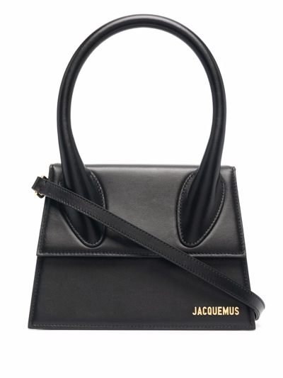 Shop Jacquemus Le Grand Chiquito Tote Bag In 黑色