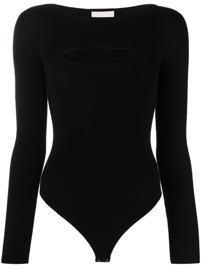Shop Michael Michael Kors Cut-out Detail Body In 黑色