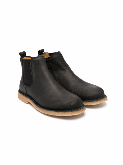 Shop Gallucci Leather Ankle Boots In 绿色