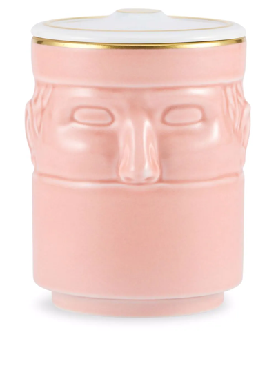 Ginori 1735 The Companion Lidded Candle In Rosa