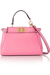 Fendi Micro Peekaboo Nappa Leather Bag, Pink