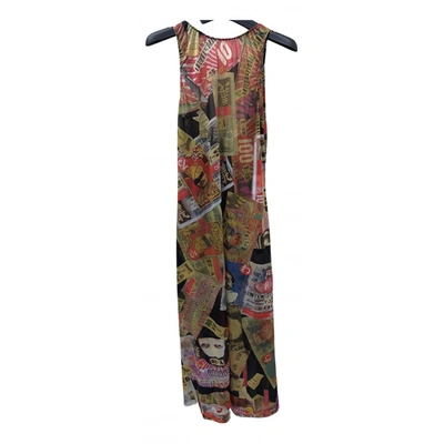 Pre-owned Y-3 Silk Mid-length Dress In Multicolour