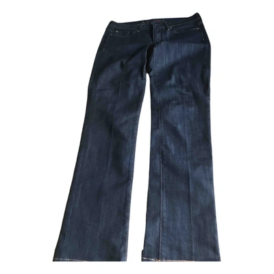 Pre-owned Barbara Bui Blue Cotton - Elasthane Jeans