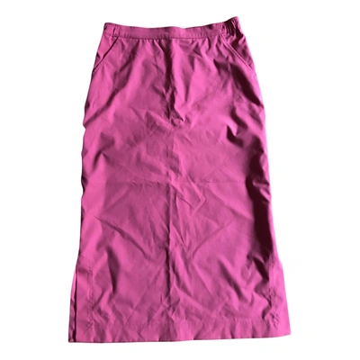 Pre-owned Trussardi Mid-length Skirt In Pink