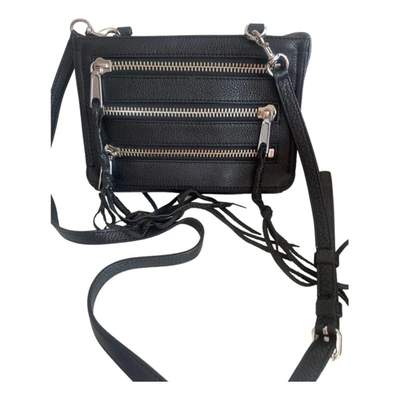 Pre-owned Rebecca Minkoff Leather Crossbody Bag In Black