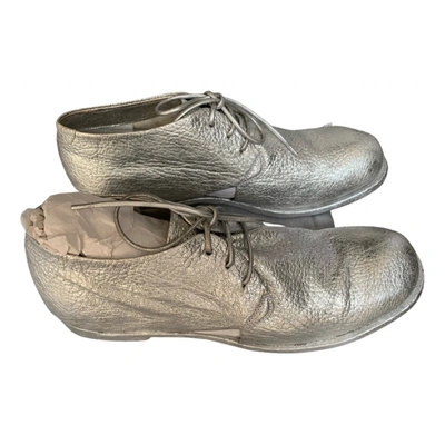 Pre-owned Officine Creative Leather Lace Ups In Silver