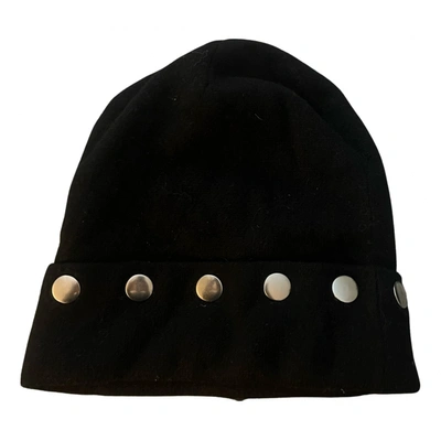 Pre-owned Alexander Wang T Cashmere Beanie In Black