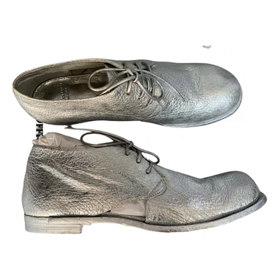Pre-owned Officine Creative Leather Lace Ups In Silver