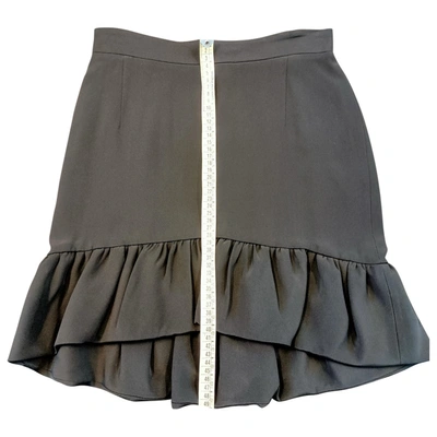 Pre-owned Emilio Pucci Silk Mini Skirt In Black