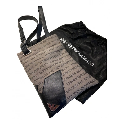 Pre-owned Emporio Armani Cloth Bag In Black