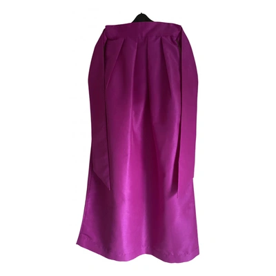 Pre-owned Paper London Maxi Skirt In Purple