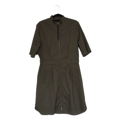 Pre-owned Marc Cain Mid-length Dress In Khaki