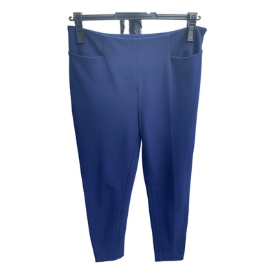 Pre-owned Emilio Pucci Slim Pants In Blue