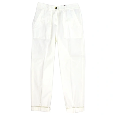 Pre-owned Cappellini Large Pants In White