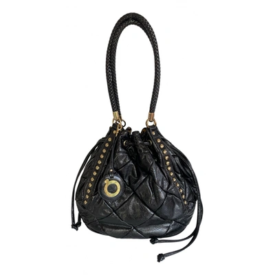 Pre-owned Ash Leather Handbag In Black