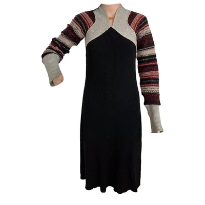 Pre-owned Mcq By Alexander Mcqueen Wool Mid-length Dress In Multicolour