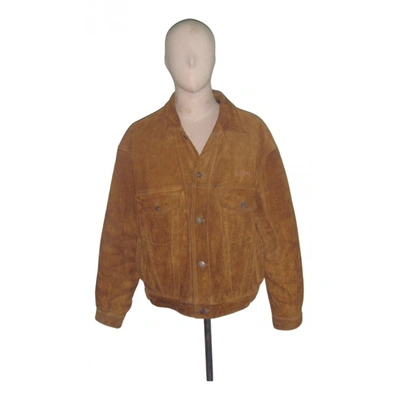 Pre-owned Diesel Leather Jacket In Brown