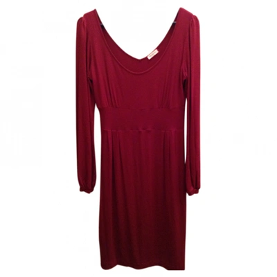 Pre-owned Max & Co Burgundy Viscose Dress