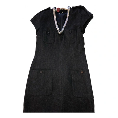 Pre-owned Dondup Mini Dress In Anthracite