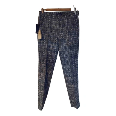 Pre-owned Pt01 Straight Pants In Blue