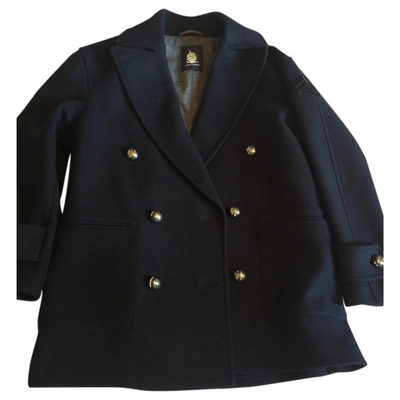Pre-owned Marina Yachting Wool Jacket In Navy