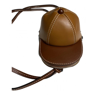 Pre-owned Jw Anderson Latch Leather Mini Bag In Brown