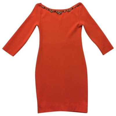 Pre-owned Blumarine Wool Dress In Orange