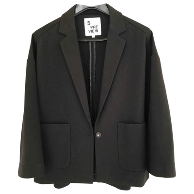 Pre-owned 5 Preview Black Viscose Jacket