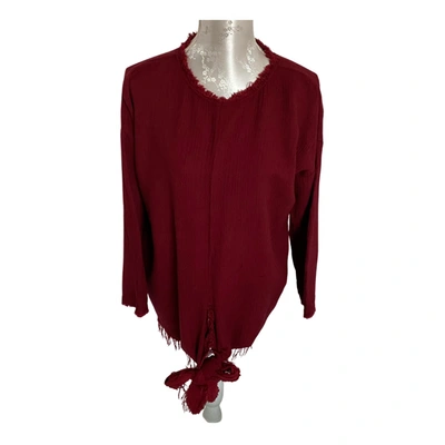Pre-owned Masscob Tunic In Burgundy