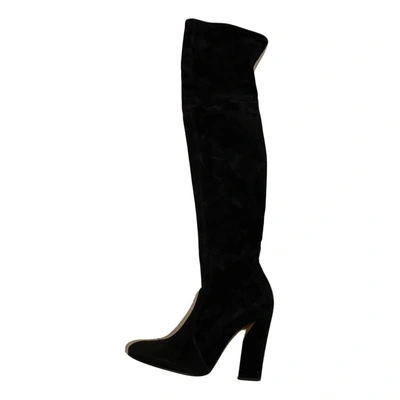 Pre-owned Casadei Boots In Black