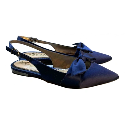 Pre-owned Sam Edelman Cloth Heels In Blue