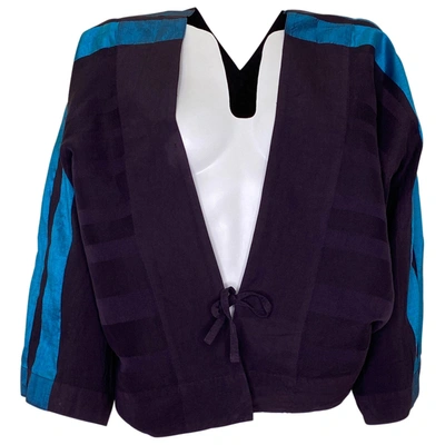 Pre-owned Issey Miyake Short Vest In Purple