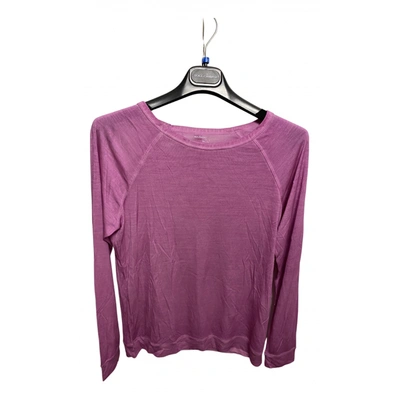 Pre-owned Majestic Silk Shirt In Purple