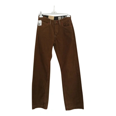 Pre-owned Timberland Straight Jeans In Brown