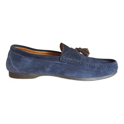 Pre-owned Massimo Dutti Flats In Blue