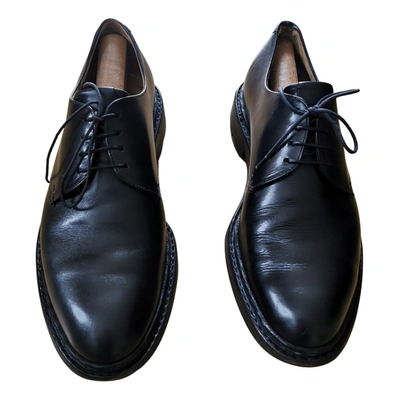 Pre-owned Heschung Leather Lace Ups In Black