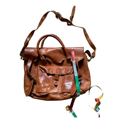 Pre-owned Officine Creative Leather Tote In Camel