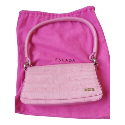 Pre-owned Escada Leather Mini Bag In Pink