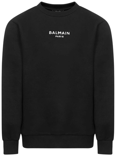 Shop Balmain Paris Kids Sweatshirt In Black
