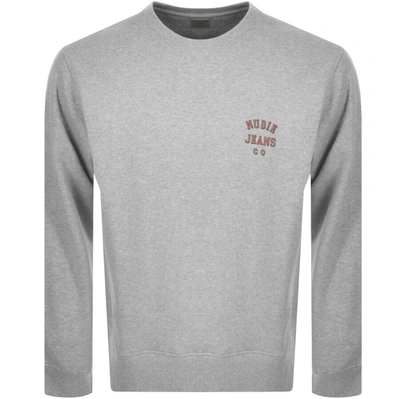 Shop Nudie Jeans Frasse Sweatshirt Grey