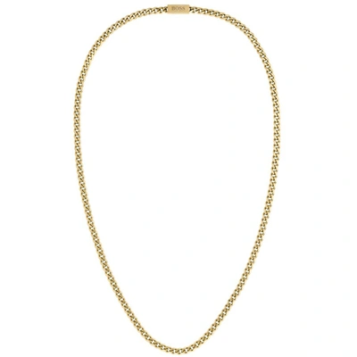 Hugo Boss Boss Necklace Gold In Gold