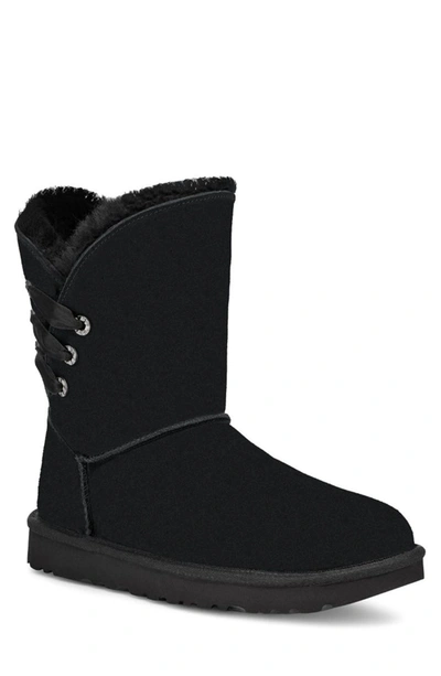 Ugg Constantine Satin Ribbon Boot In Black | ModeSens