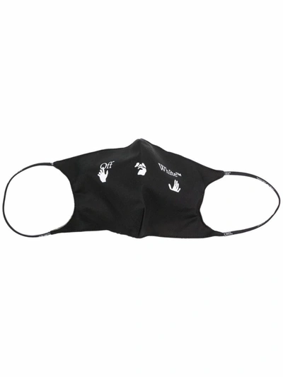 Shop Off-white Swimm Logo-print Face Mask In Black