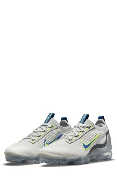 Shop Nike Air Vapormax 2021 Fk Sneaker In White/ Blue