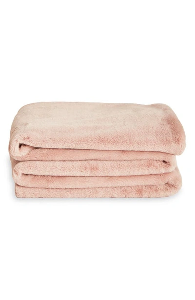 Shop Unhide Li'l Marsh Medium Plush Blanket In Rosy Baby