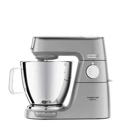 Shop Kenwood Titanium Chef Baker Xl Stand Mixer (7l) In Silver