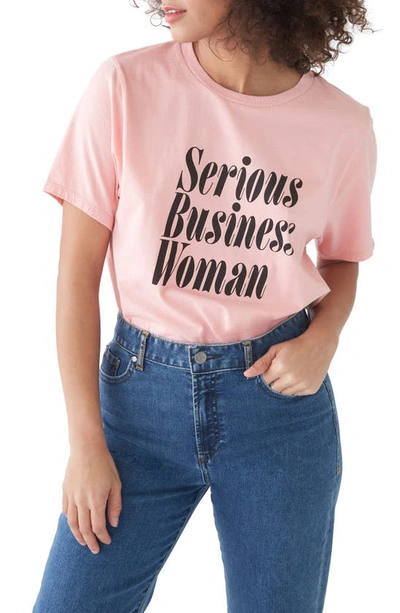 Shop Bando Ban. Do Serious Business Woman Classic Tee In Cameo Pink
