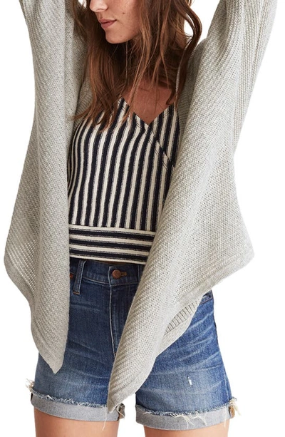 Shop Madewell Seabank Cardigan In Heather Dovetail