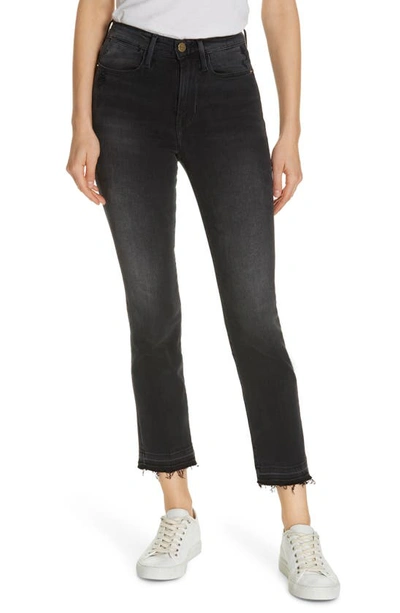 Shop Frame Le High Straight Release Hem Jeans In Stratton